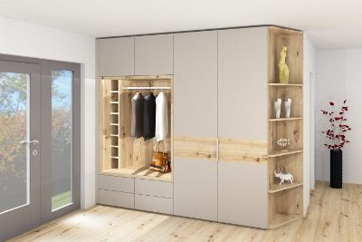 Vestiaire avec élément en niche